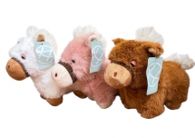 Мягкая игрушка лошадка пони три цвета 25 см для автоматов хватай-ка оптом