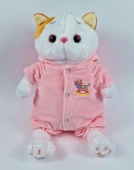 Мягкая игрушка кот Ли Ли в розовой кофточке 27 см