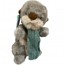 Мягкая игрушка бабак в шарфике 25 см для автоматов и призов