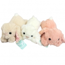 Мягкая игрушка кролик 4-цвета 28 см лежит для автоматов хватайка и призовых аттракционов