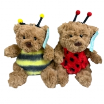 Мягкая игрушка медведь пчела 22 см для автоматов хватайка и призовых аттракционов