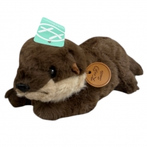 Мягкая игрушка Выдра три цвета лежит 25 см для автоматов хватайка и призовых аттракционов