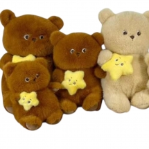 Мягкая игрушка скромный медведь два цвета 28 см для призовых аттракционов