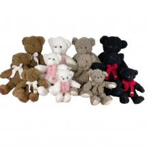 Мягкая игрушка кучерявый медведь 4 цвета 45 см для призов