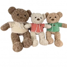 Мягкая игрушка медведь в кофте три цвета 55 см для призовых аттракционов