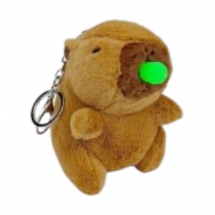 Мягкая игрушка капибара 12 см брелок для призовых автоматов прищепка