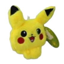 Мягкая игрушка брелок пикачу 12 см для автоматов прищепка