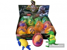 Динозавр трансформер в яйце 12 шт в упаковке цена за 1 шт для призовых аттракционов (минимальный заказ 12 шт)