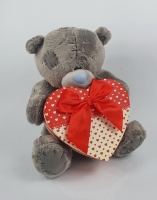 Мишка Тедди с коробкой для подарка 35 см
