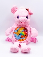 Рюкзак конфетница свинка розовая , для автоматов и призов 42 см