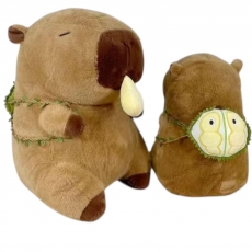 Мягкая игрушка капибара с рюкзаком 33 см для призов лопни шарик