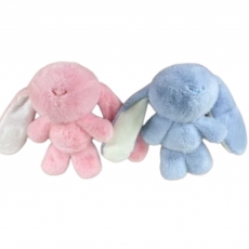 Мягкая игрушка кролик с длинными ушками два цвета 30 см для призов