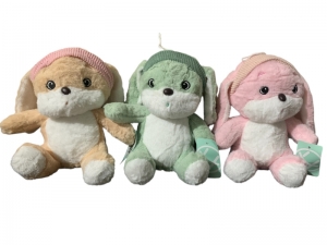 Мягкая игрушка собачка три цвета 23 см для автоматов хватай-ка