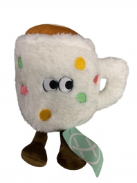 Мягкая игрушка кружка кофе с ароматом запаха 4-цвета 18 см для автоматов хватайка и призовых аттракционов