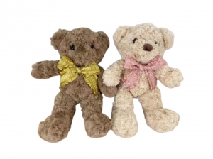 Мягкая игрушка с бантом 30 см два цвета для автоматов хватайка и призов