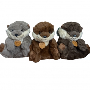 Мягкая игрушка выдра 25 см два цвета сидячая для автоматов хватай-ка и призовых аттракционов