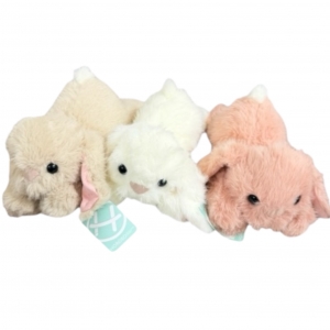 Мягкая игрушка кролик 4-цвета 28 см лежит для автоматов хватайка и призовых аттракционов