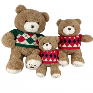 Мягкая игрушка в свитере два цвета 30 см для призов