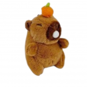 Мягкая игрушка капибара брелок 12 см надув жвачки два цвета для автоматов прищепка